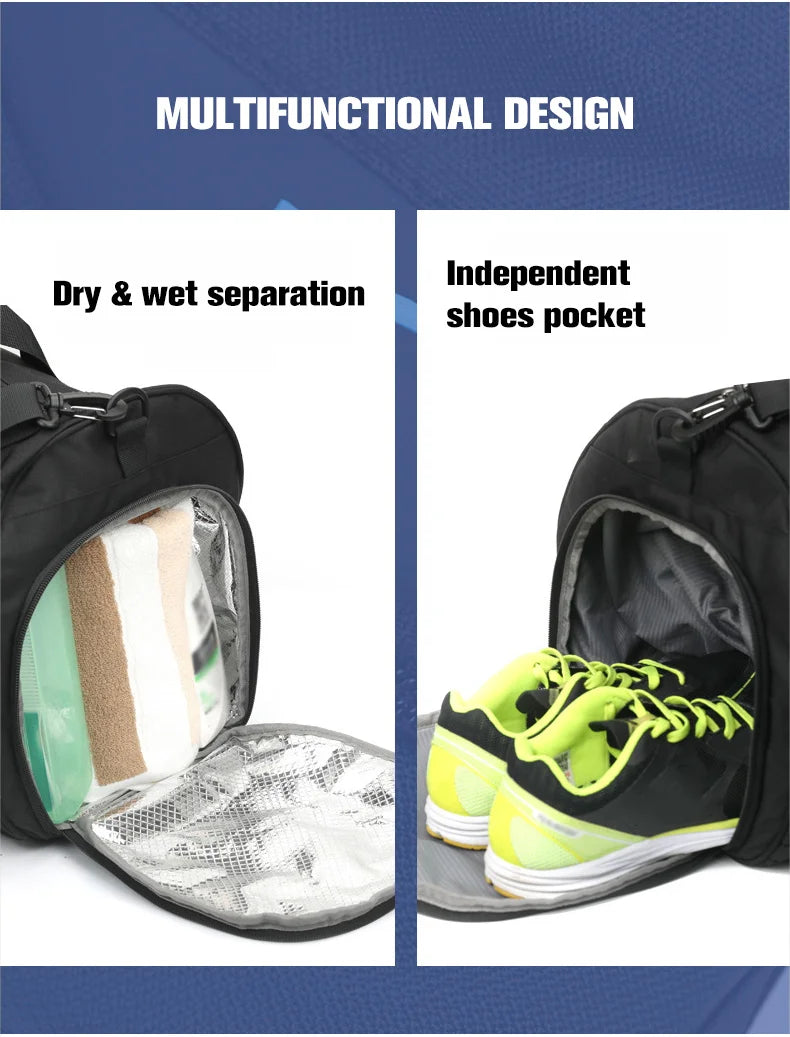 Large Gym Bag Fitness Bags Wet Dry Training Men Yoga For Shoes Travel Shoulder Handbags Multifunction Work Out Swimming Bag