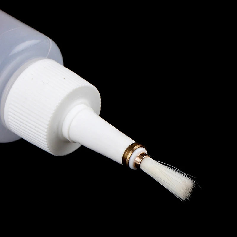 50ml Plastic Clear Liquid Alcohol Bottle Rosin Solder Flux Paste Bottle Dropper With Brush For Welding Repair Tools