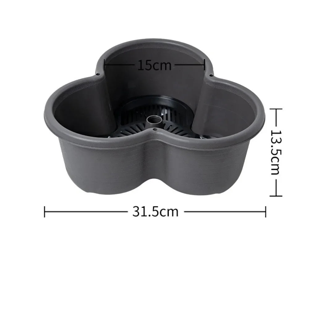 New Vertical Tower Stackable FlowerPot Plastic with Movable Casters Flower Pot Multi-layer Strawberry Planter Tower Home Garden