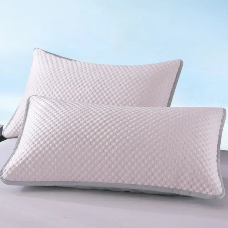 Summer Cooling Pillowcase Solid Color Ice Bean Bean Pillowcase Cool Feeling Air Conditioning Cover Washable  (No Pillow) 48x74cm