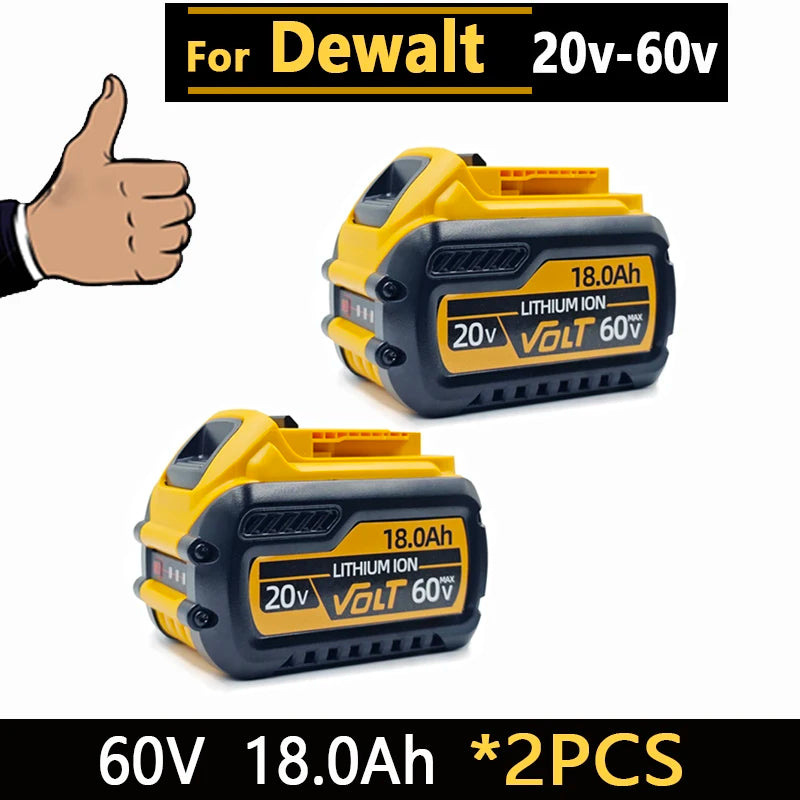 New High-power For DEWALT 20v/60V battery DCB200 DCB205 DCB206  * power tool 18V battery 3AH 8AH 12AH 18AH batteries  DCD805