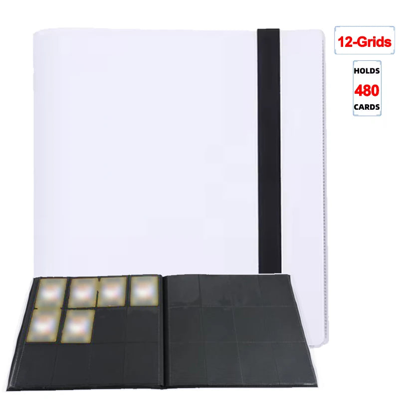 1Pc Card Binder 160/360/480 Trading Card Holder Book PP Cover Binder For Cards Durable Side Loading Card Book With Gaming Cards