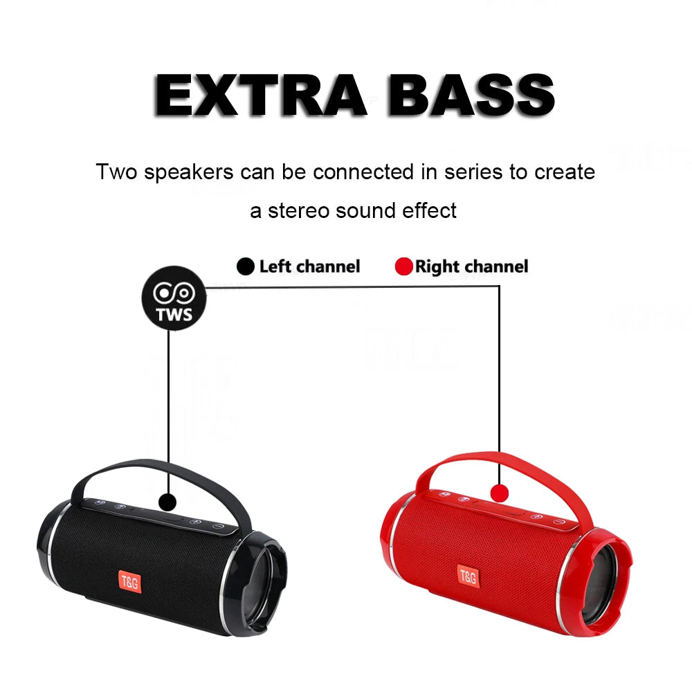Subwoofer Caixa De Som Bluetooth Speaker Portable Sound Box Music Wireless Woofer Bass Computer PC TV Radio FM 10W Powerful Big