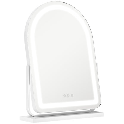 HOMCOM 43 x 59cm LED Vanity Mirror - White