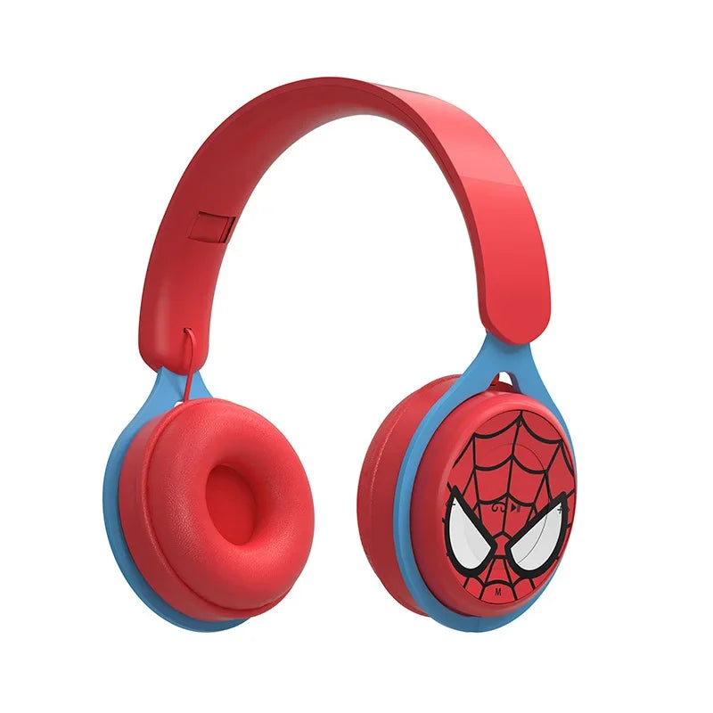 Cartoon Spiderman Minnie Mickey Wireless Headphones Blutooth Surround Sound Stereo Foldable Earphone Laptop Headset