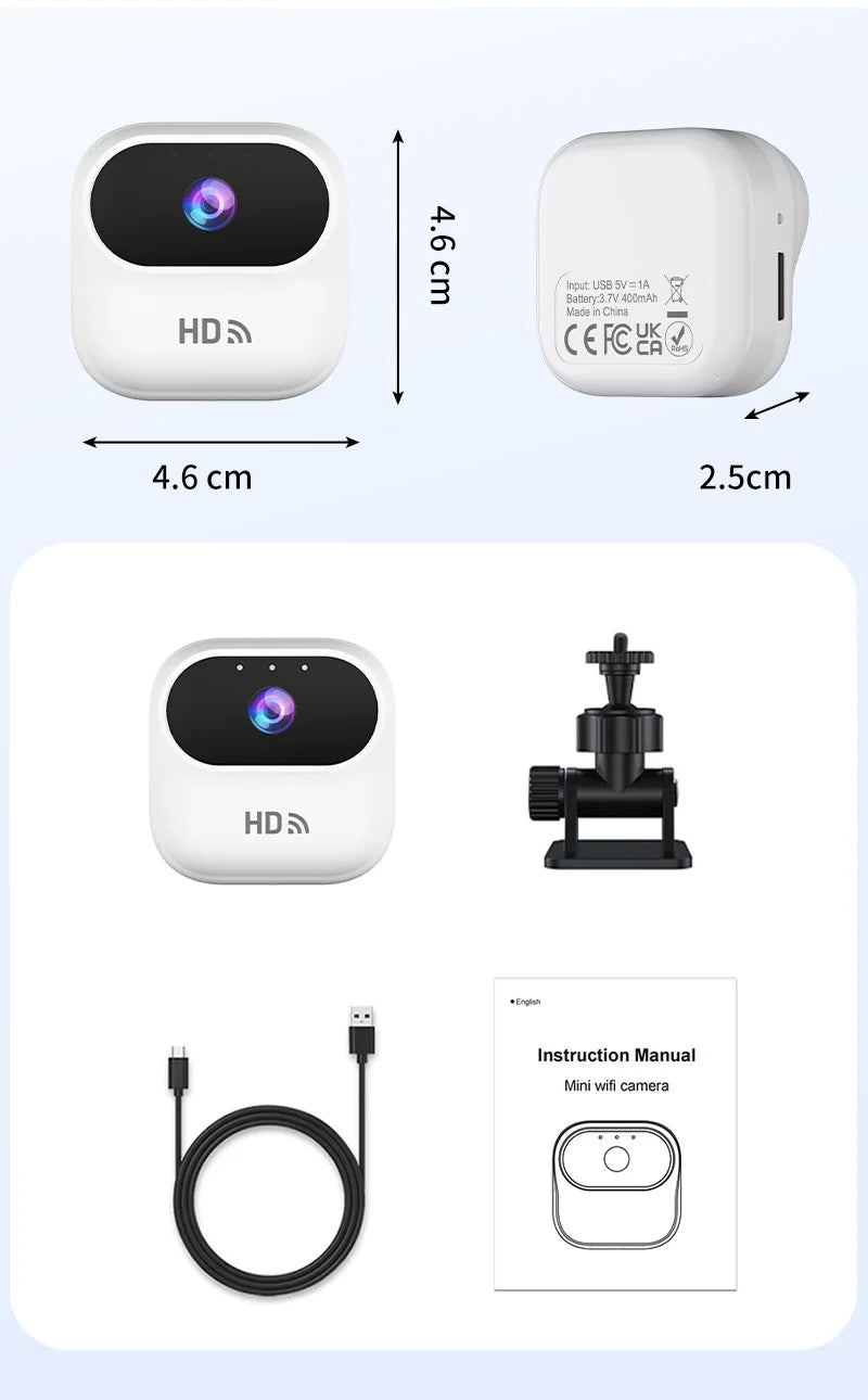 Ourlife A800 Mini Camera 1080P WiFi Smart Home Security Camera Monitor Camcorders Video Surveillance Camera With Motion Tracking