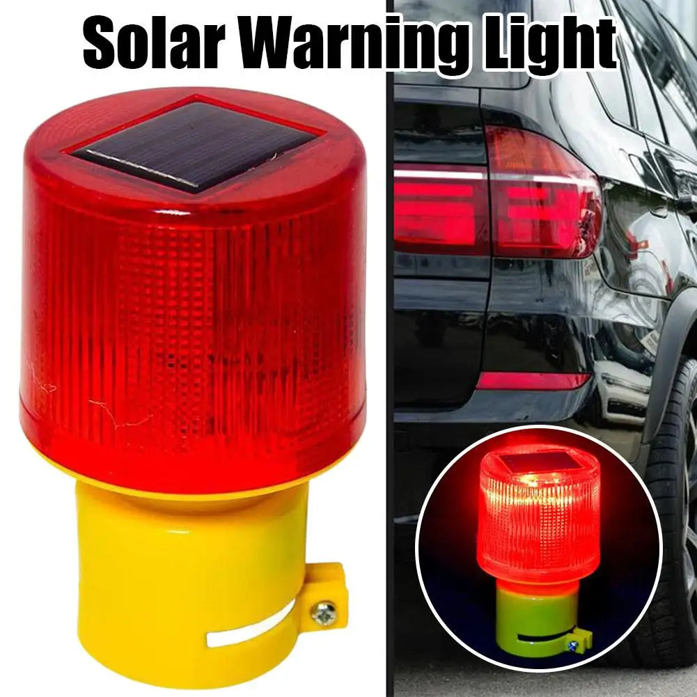 1/8Pcs Strobe Signal Warning Solar Light Flashing lights for fence construction Ceiling Security Alarm Flashing Lamp