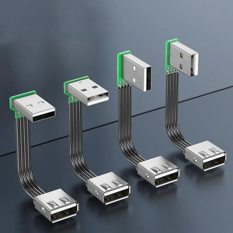 920L FPV Flat Thin Ribbon FPC Cable Standard USB A Male to Female Flexible Silicones Power Cord 480Mbps Transfer Speed