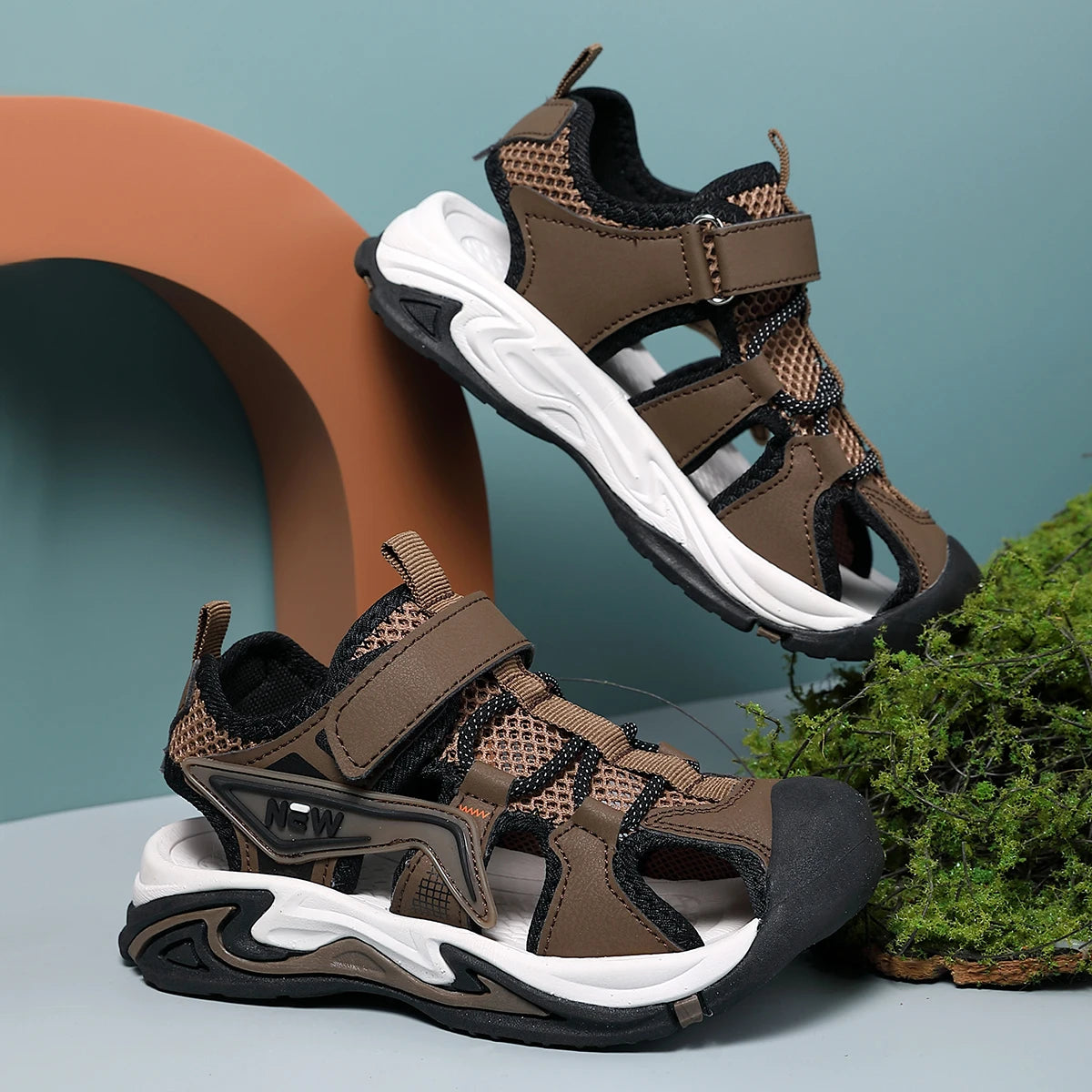Boys' Fashionable Casual Sports Sandals, River-Tracing Shoes, Outdoor Sports Shoes