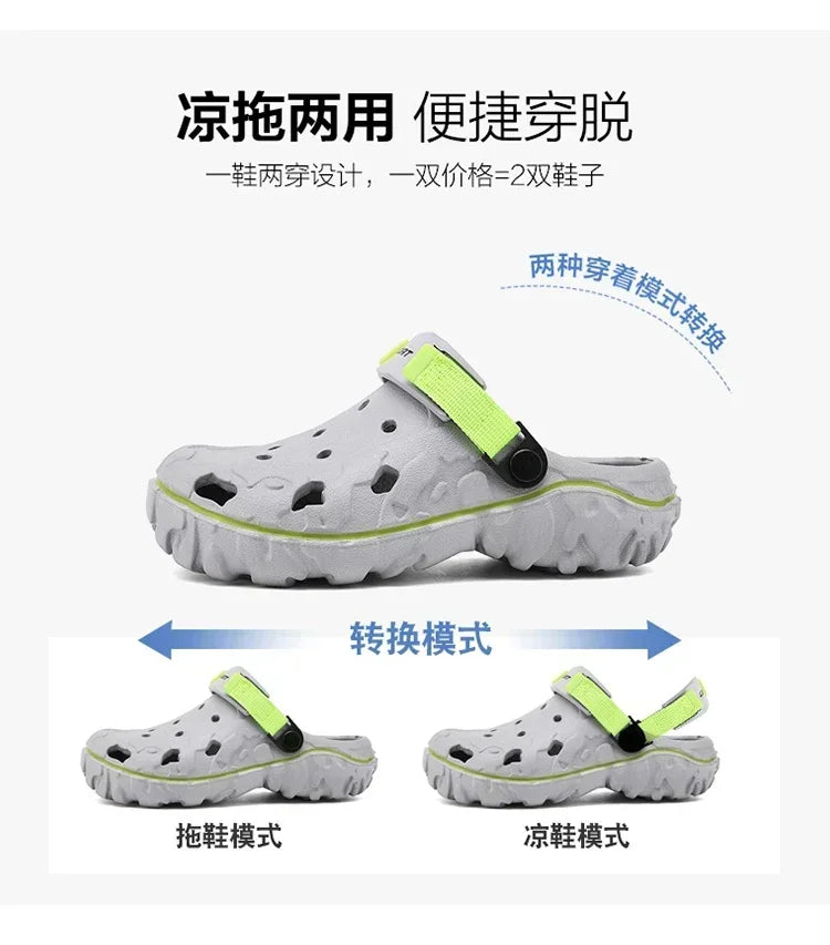 Factory Cheap EVA Men's Clogs Shoes Lightweight Wholesale Plastic Clog Men Beach Working Sandals with Men Clogs&Mules Big Size47