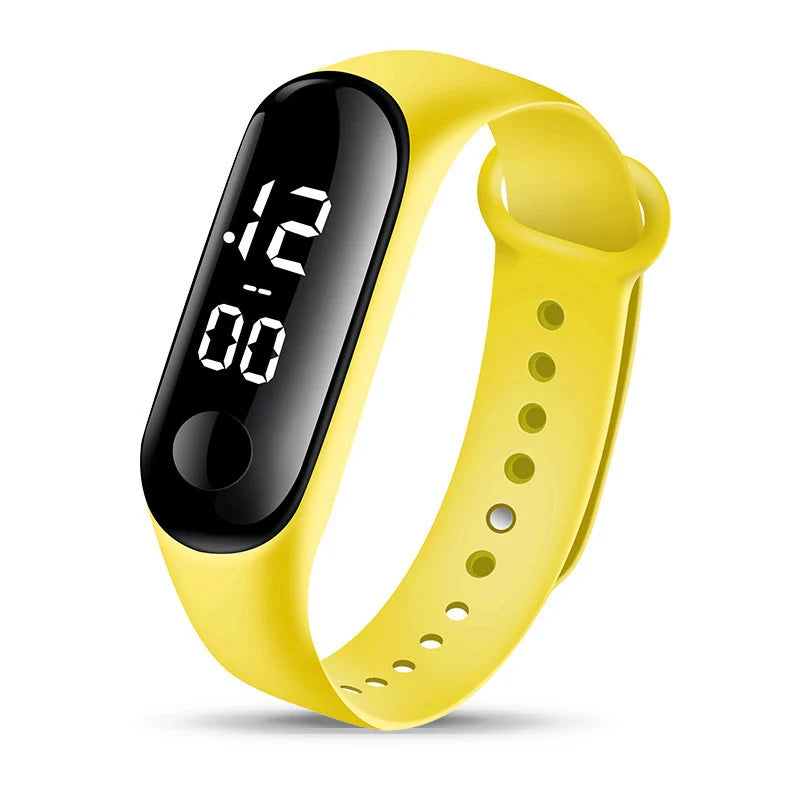 8pcs Children Watches for Girls Rubber Strap Waterproof School Student LED Watch Women Sports Men Digital Clock
