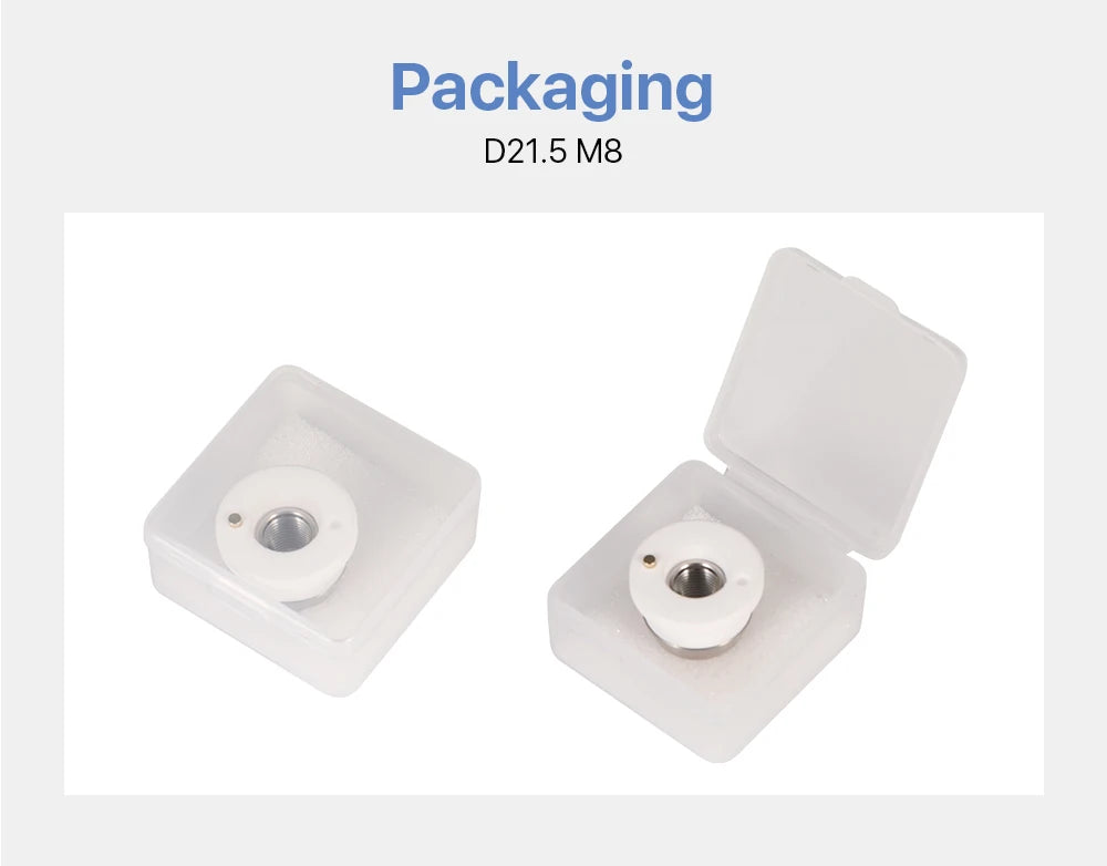D21.5 M8 Laser Ceramic Nozzle Holder Bodor 3D Laser Head Sensor Part for 1064nm Cutting Machine