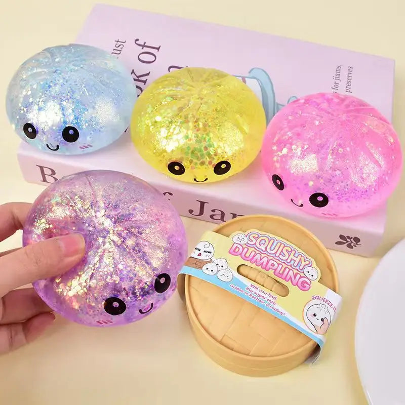 Blind Box Mystery Kawaii Cat Paw Mochi Squishy, Cube Simulated Food Fidget Toy, Cute Squeeze Foot Toy Antistress Stress-Relief