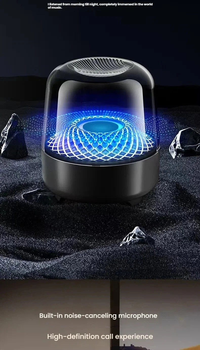 Glaze 5 Subwoofer Bluetooth 5.3 Audio Breathing Lamp Speakers Hi-Fi Acoustic Wireless Soundbar Portable Speaker for Home Theater