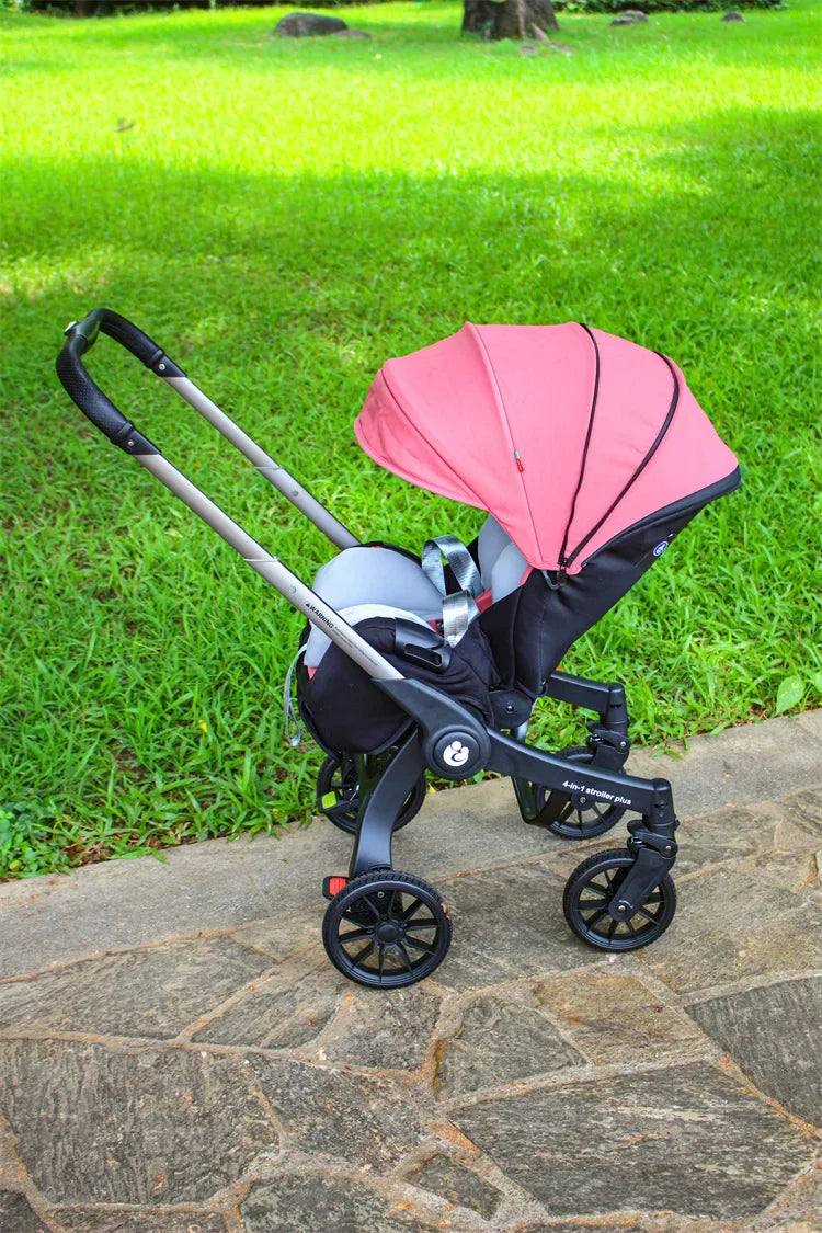 EU STOCK Foldable Lightweight baby stroller Multifunctional Four Wheels poussette bebe 3 en 1 Portable baby wagon