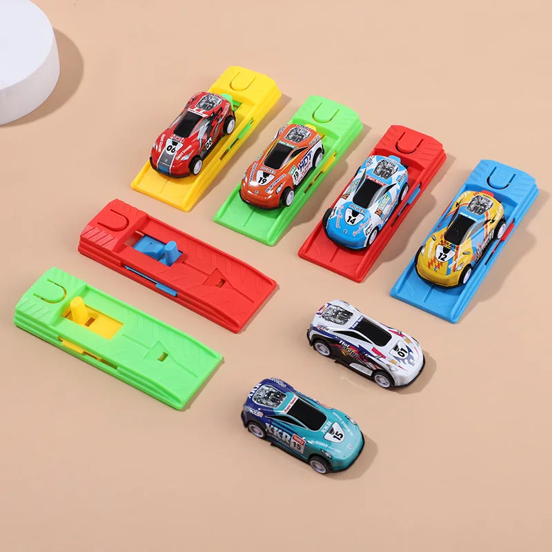 5-20Pcs Alloy Shooting Flying Racing Car Toys for Kids Boy Birthday Party Favors Goodie Pinata Fillers Baby Shower Guest Gifts