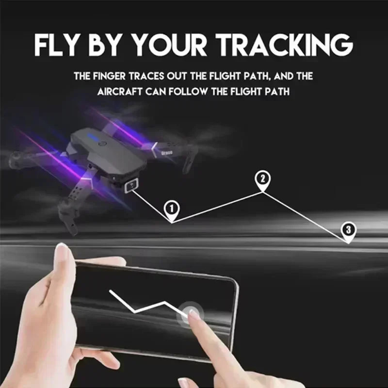 E88 Pro WIFI FPV Drone Wide Angle HD 4K 1080P Camera Height Hold RC Foldable Quadcopter Dron Helicopter Toy Christmas Boy's Gift