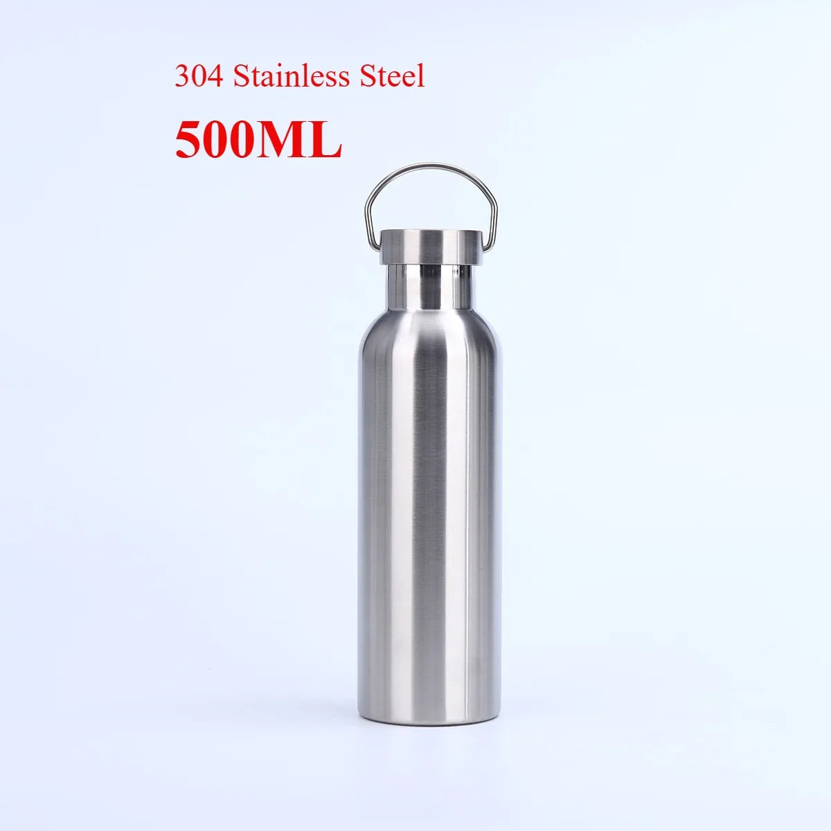 Stainless Steel Water Bottle 1 Liter Free Shipping Items, Drink Bottle for Sport Travel Cups,  500 750 1000ml Water Bottles