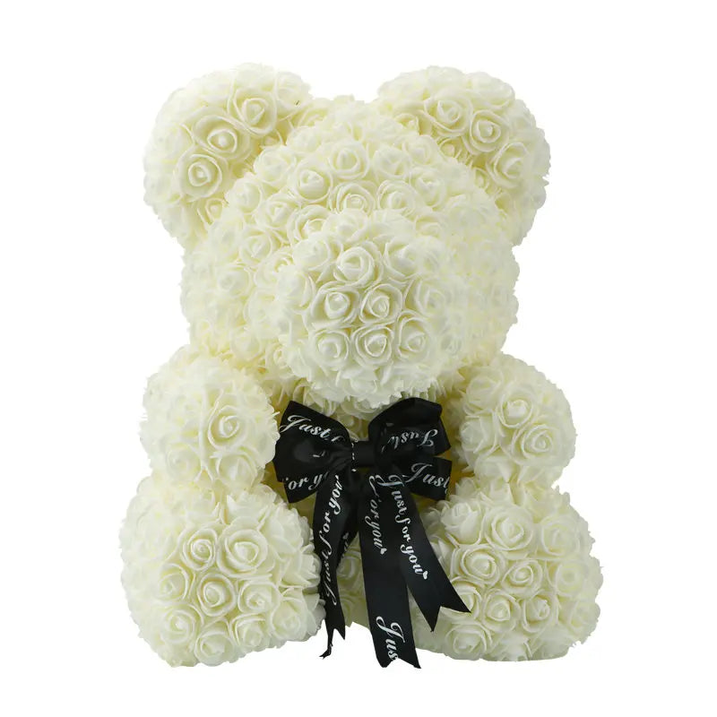 Girlfriend Gifts 25cm/40cm Soap Foam Bear Rose Teddy Rose Bear Artificial Flowers Wedding Birthday Valentines Gift for Women
