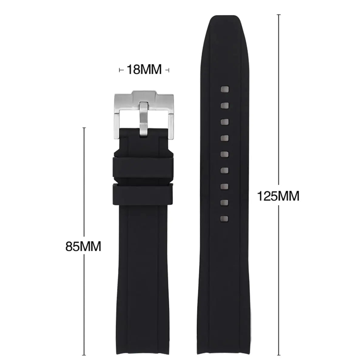 Band for Omega X Swatch Moonswatch Speedmaster 20mm 22mm Universal Curved end No Gap Bracelet for Rolex SEIKO Band For Men Women