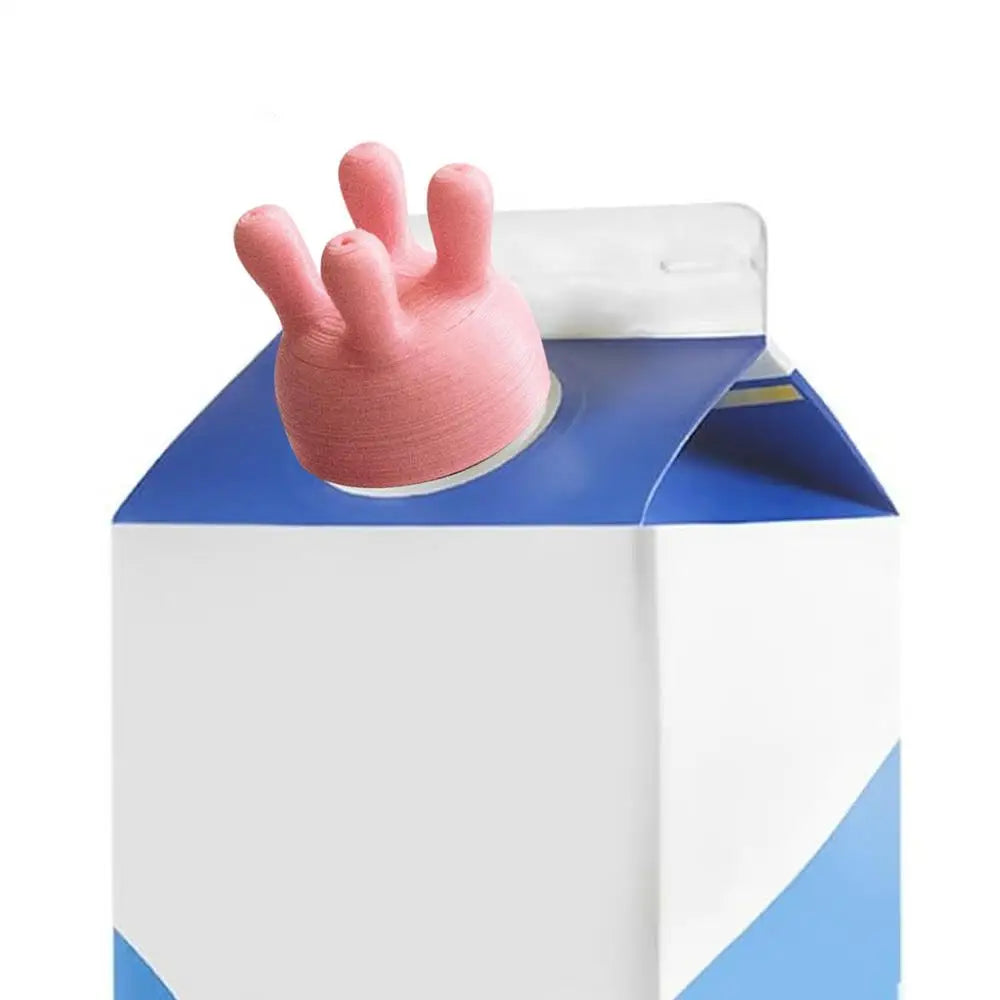 Funny Pouring Milk Bottle Cap Milk Carton Cap Milk Diverter Pour Spout Covers for Milk Bottles Pour Spout Covers for Friends