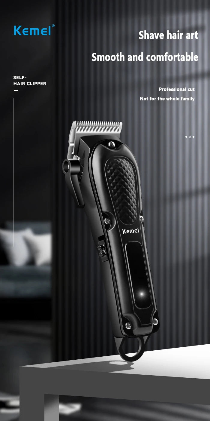 Kemei Hair Clipper Km-1071 Km-2299 Km-2024 UBS Rechargeable Cordless Beard Trimmer Powerful Electric Hair Clippers for Men