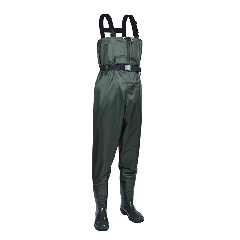 Fishing Chest Waders Breathable Waterproof Foot River Wader Pants For Men And Women Pants Adult Set Waterproof Overalls Trousers