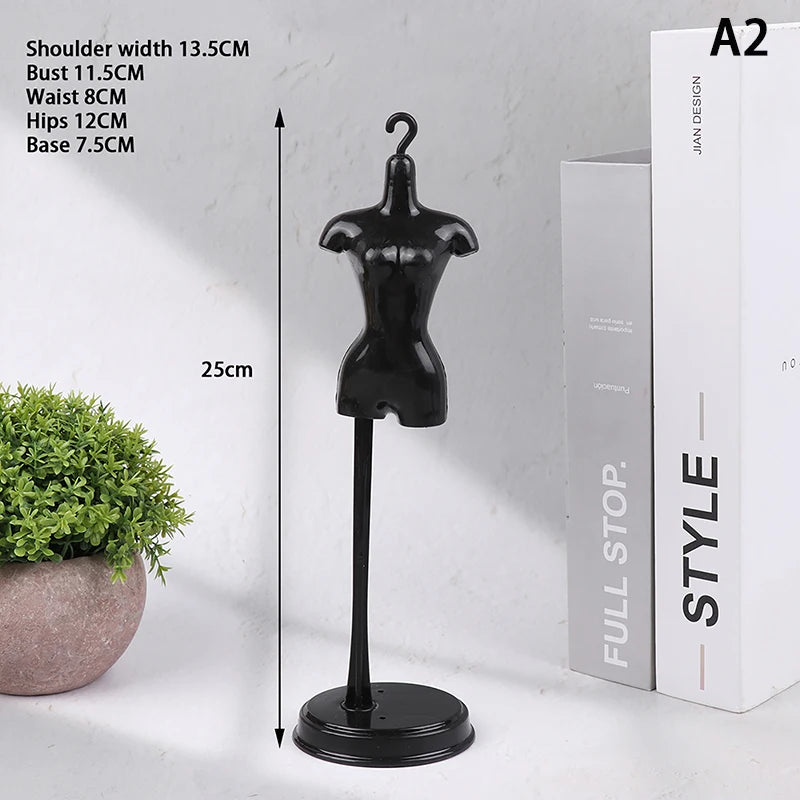 1/6 Doll Mannequin Coat Hanger Dollhouse Doll Skirt Support Wedding Mannequin Stand Humanoid Model Toy Doll Gown Display Form