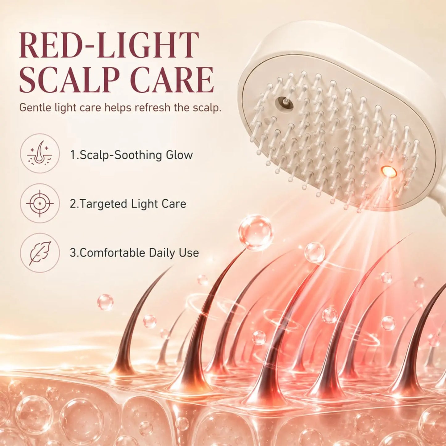 Electric Spray Hair Brush Misting Hair Brush with Water Spray Reduce Frizz Anti-Static Electric Spray Air Cushion Comb