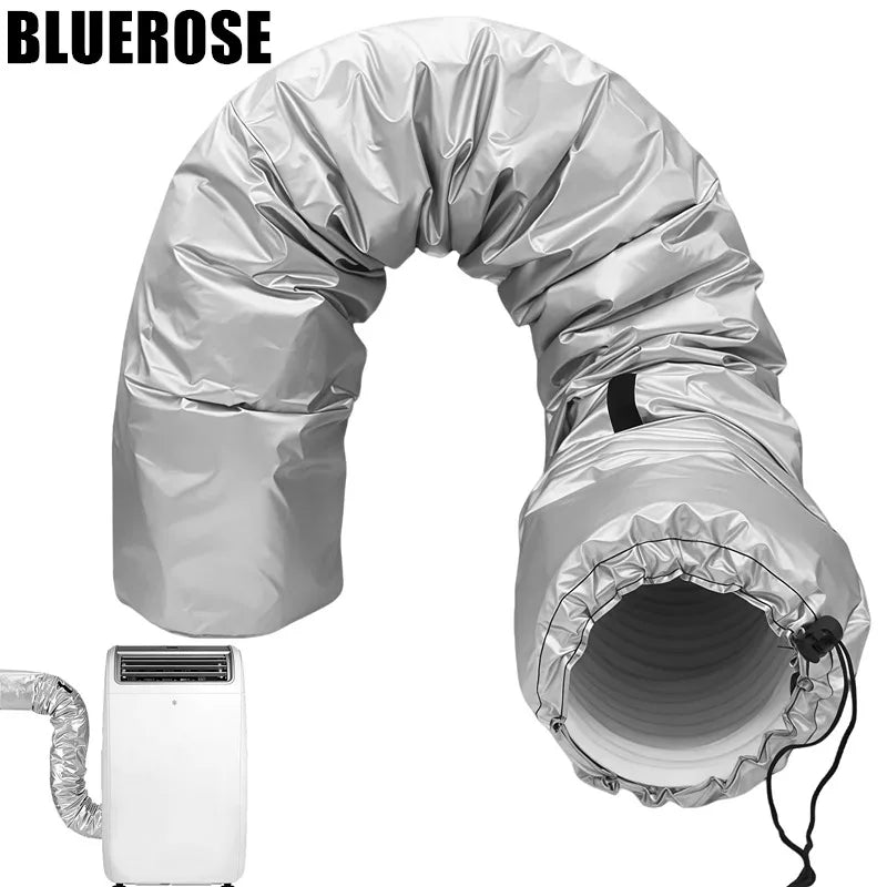 Air Conditioning Hose Cover for 5-5.9-inch Exhaust Hose AC Exhaust Pipe Sleeve Heat Insulation Dustproof Protective Cover