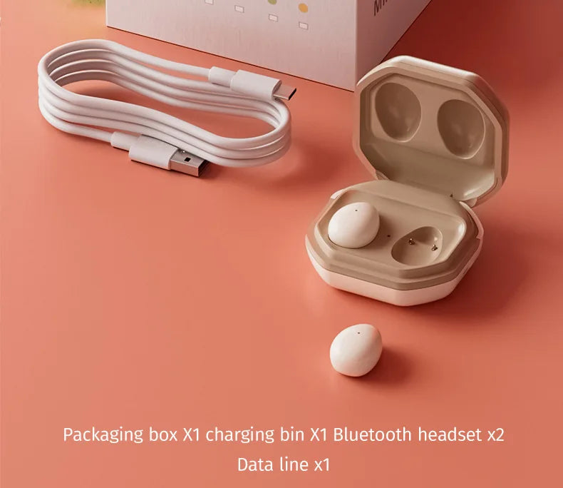 Wireless Earbuds for Sleeping invisible Small Bluetooth Eraphones Mini Comfortable in-Ear Sleep Noise Cancelling TWS Headphones