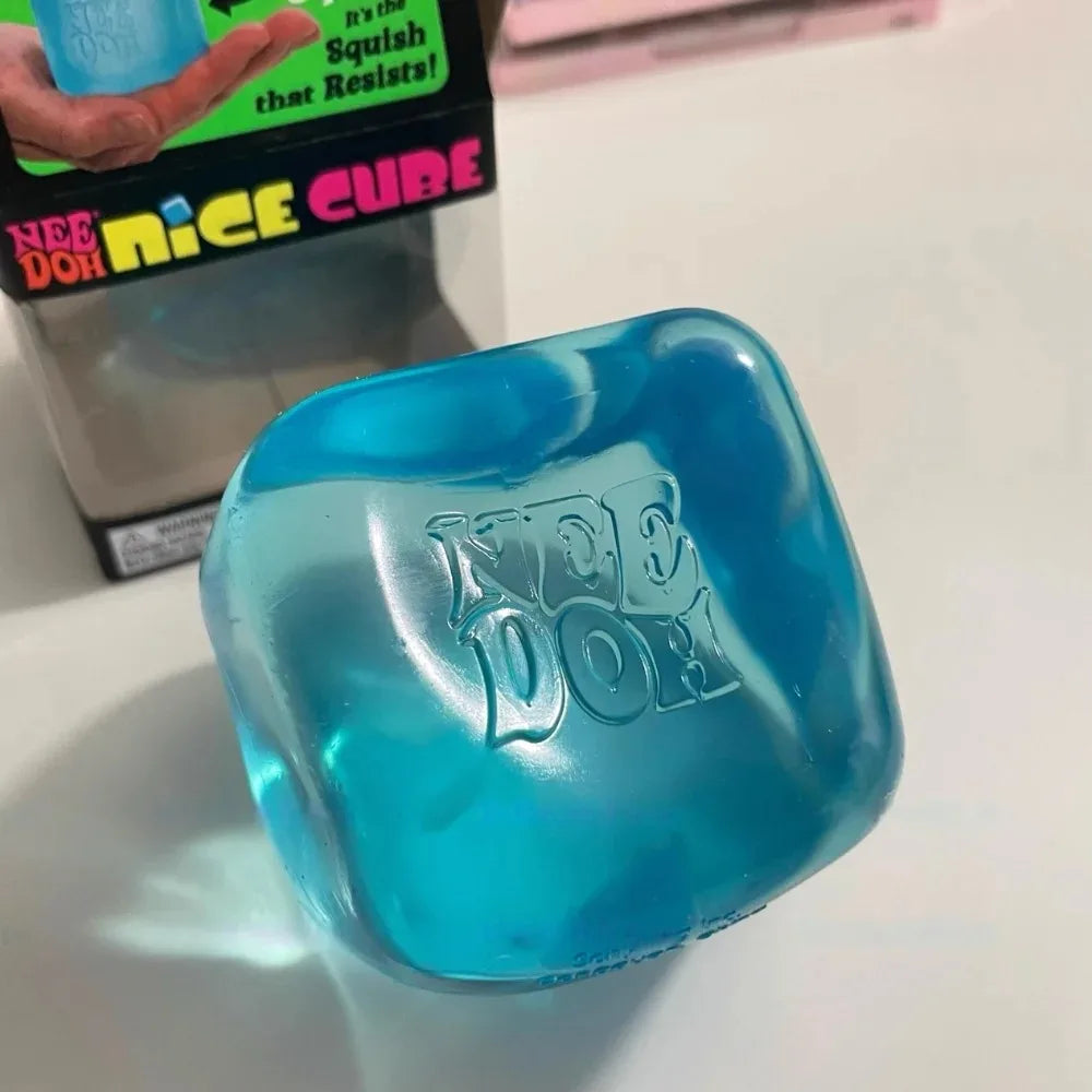 Needoh Sensory Cube Nice Cube, Sensory Toys, Anti-Stress Cube, Stress Relief Blocks, Stress Relief Puzzles, Toy for ADHD