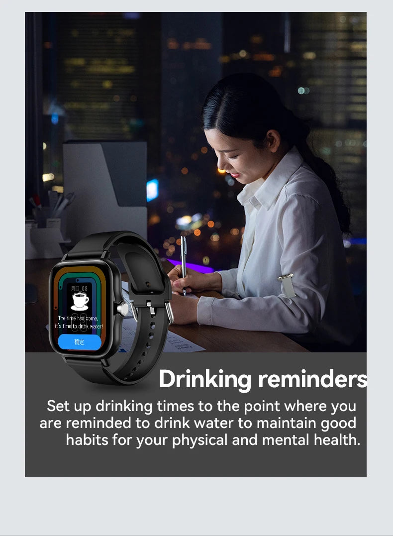 LAXASFIT 2026 Smart Watch 1.83 Inch HD Display Answer Make Call Message Preview Sport Modes DIY Dial Weather Forecast Men Women
