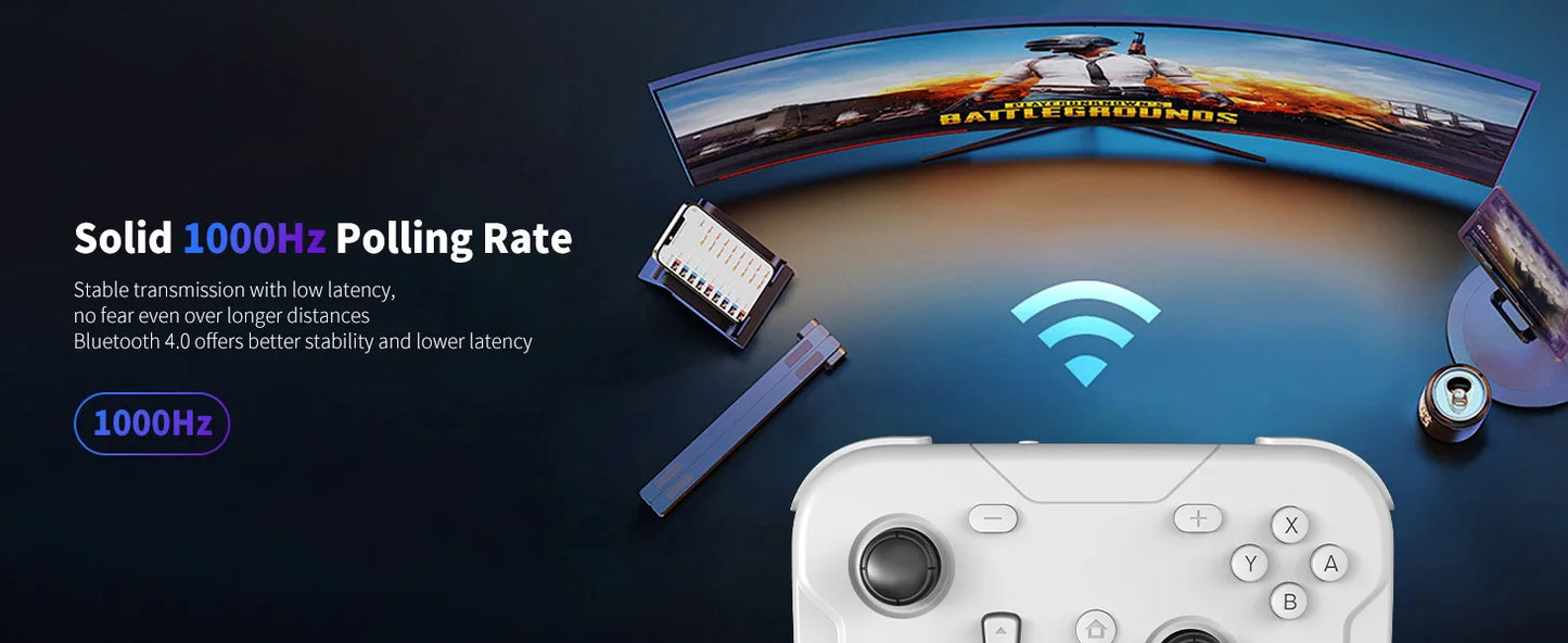 AceGamer Pocket Game Controller Portable Hall Joysticks 1000Hz Bluetooth Gamepad for Switch/Switch2/Android/iOS/PC/Steamdeck