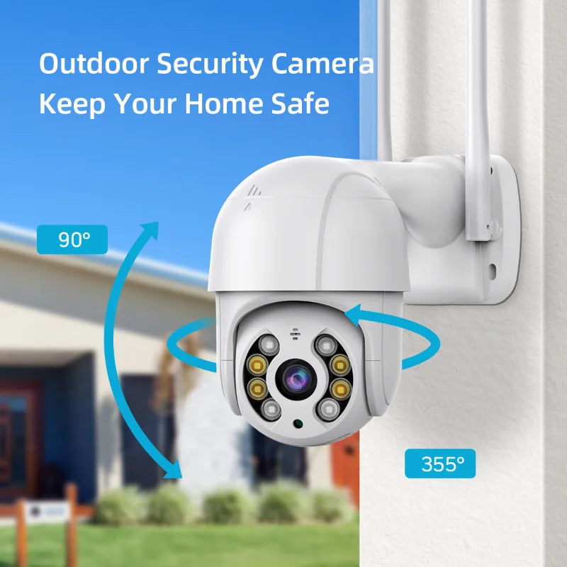 4K 8MP Wireless IP Camera Outdoor Security Wifi PTZ Camera 4MP HD Auto Tracking Video Surveillance CCTV Camera P2P iCsee APP