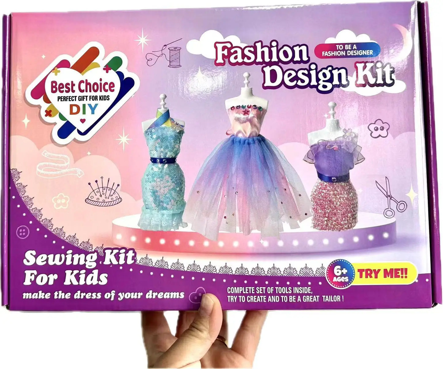 DIY Doll Clothes Craft Kit - Creative Gift for Kids, Handmade Art & Home Decoration