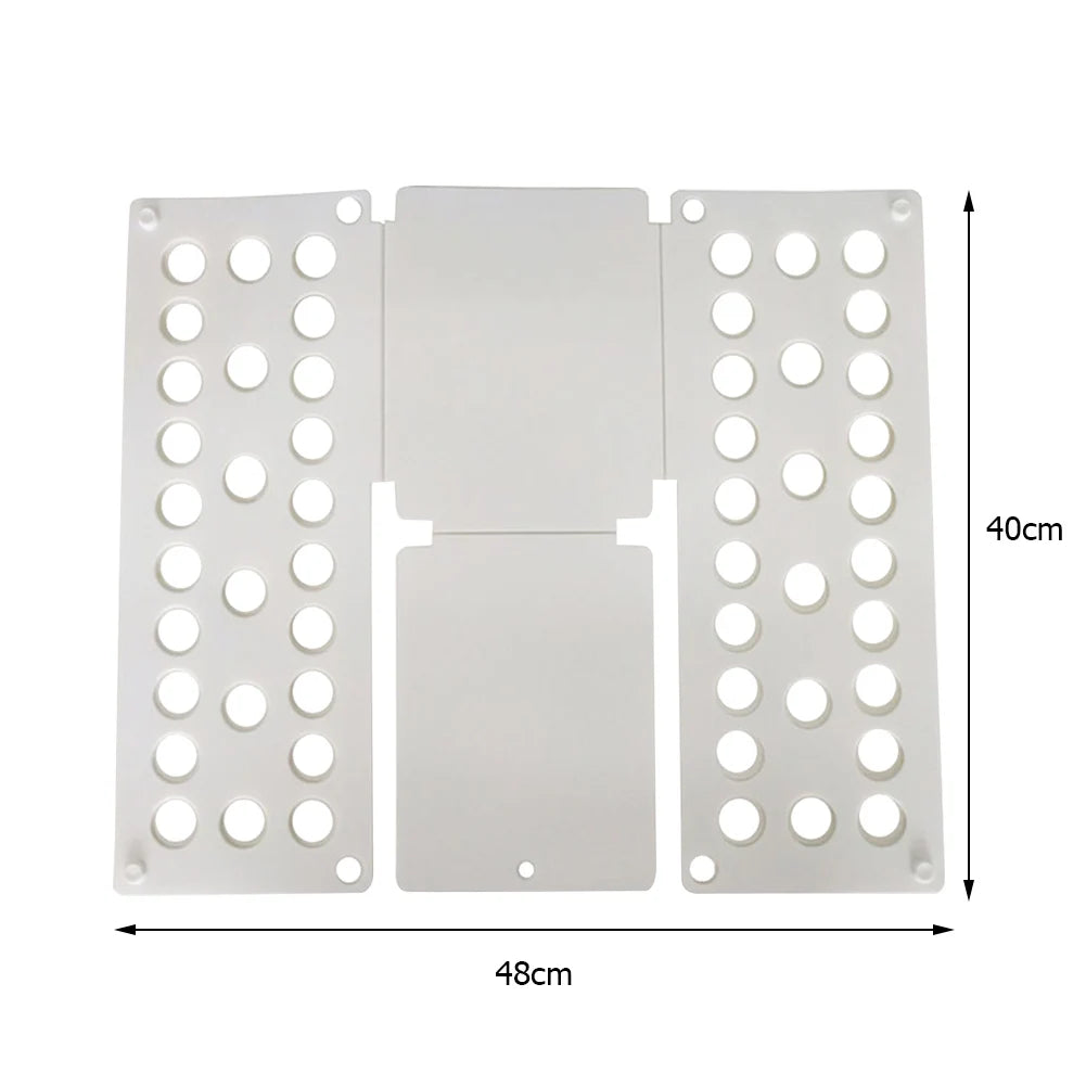68cm/48cm Plastic Clothes Folding Board Durable Kids Laundry Folder Easy and Fast Shirt Folding Board Home Storage Tool for Kids