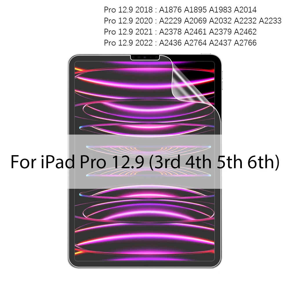 Matte Screen Protector For iPad A16 Pro 13 11th M4 M5 12.9 Air 11 M2 M3 5 4 3 10 9 9th 10th Generation Mini 6 7 Like Paper Film