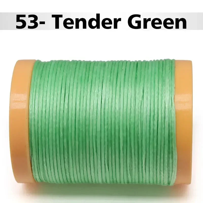 Handmade Flat Wax Thread for Leather Craft, Hand Stitching, DIY Wax Coated Strings, Repair Shoes, Sewing Tools, 0.8mm, 1.0mm