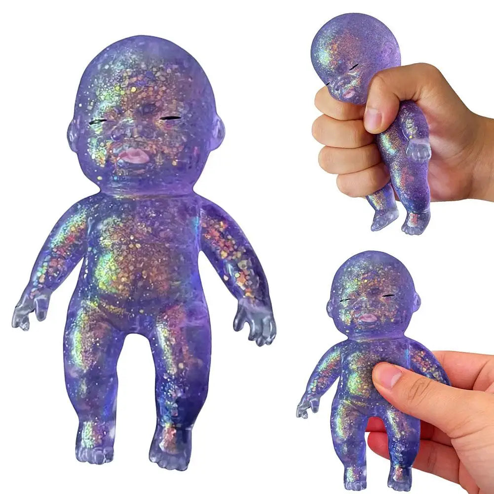 Vivid Sugar Baby Squeeze Toy Squishy Baby Slow Stress Ball Rebound Decompression Toy For Adult Kid Relieve Stress Home Decor