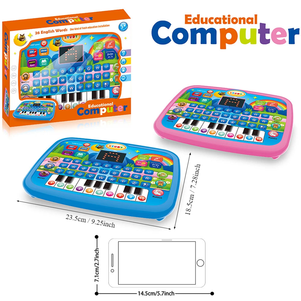 Multi functional early childhood education machine toys, letters, numbers, and music, gifts for boys and girls (no batteries)