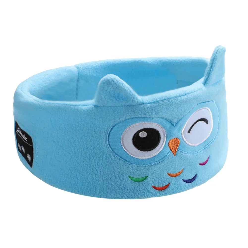Kid Bluetooth Headphone Sleep Mask Bluetooth 5.0 Stereo Music Player Support Handsfree Soft Music Headband For Children Gifts