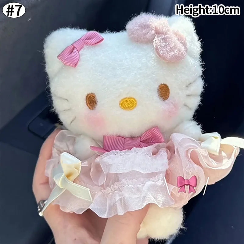 Kawaii Hello Kitty Keychain Cute Cartoon Bag Pendant Plush Doll Charms Car Key Ring Backpack Accessories Women Girl Gifts