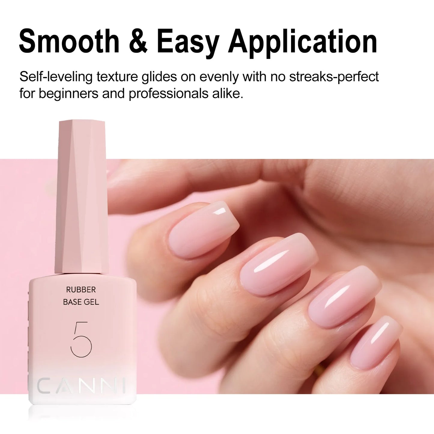 CANNI Nail Gel Polish HEMA/TPO FREE Extension UV Gel Builder Nail Gel In Bottle Semi Permanent Rubber Base Self-leveling Gel