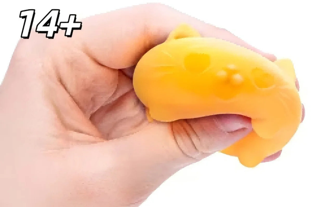 Schylling NEEDOH Cool Cat Squishy Toys Slow Rise Stress Relief Ball Sensory Fidget Toys for Adult Kids Anti-Anxiety Sensory Toys