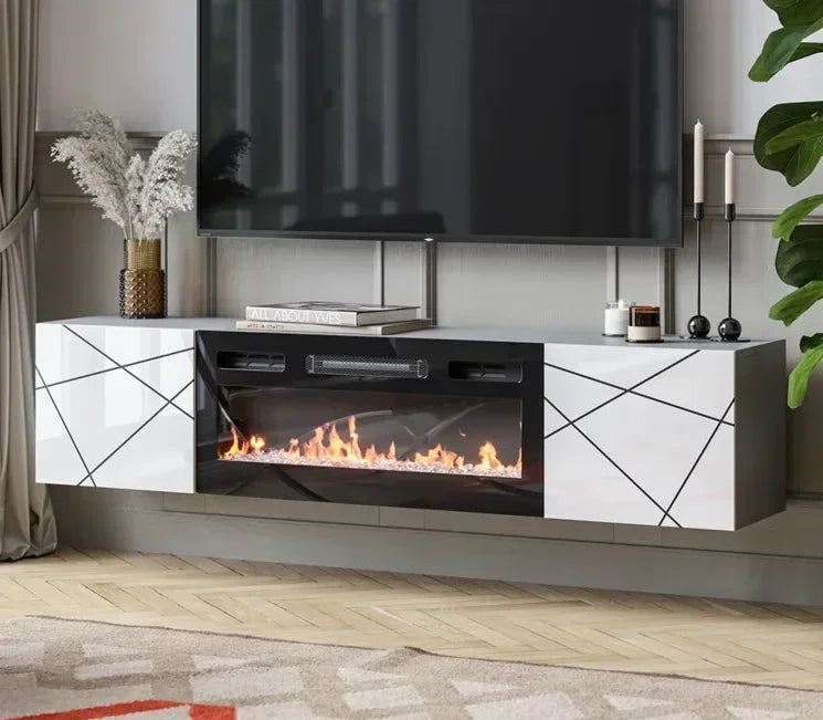 #For TV Stand with Fireplace Included TV Table Cabinet Television Cabinet TV Console Living Room Furniture