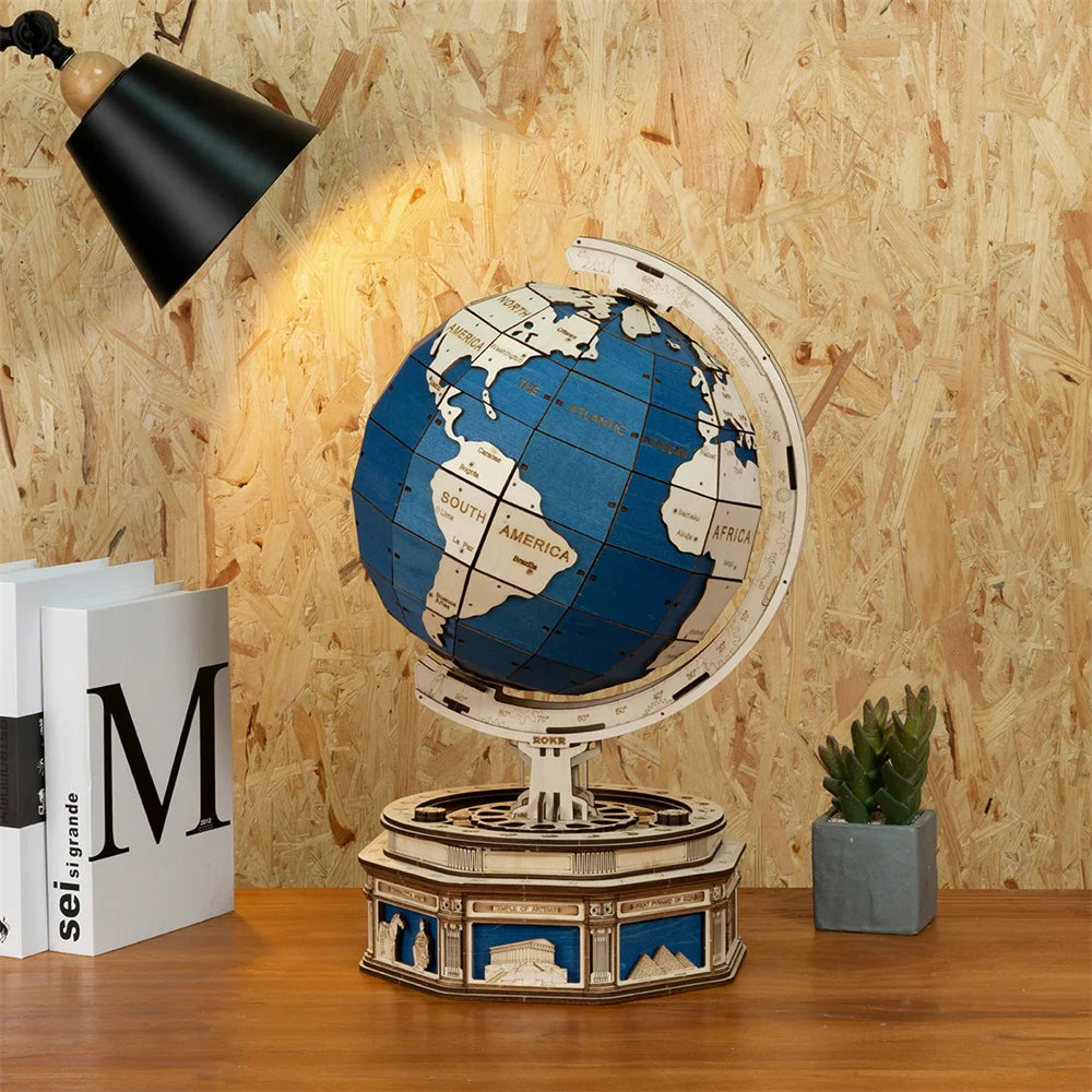 ROKR Curious Discovery Series 3D Wooden Puzzle Games Assembly Telescope Orrery Model Buliding Kits Toys Gift ST