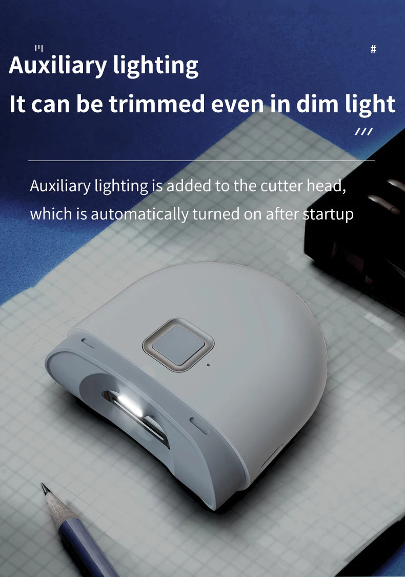 Rechargeable Automatic Electric Nail Trimmer – Grinding + Polishing + LED Light, Manicure Tool for Baby & Adult