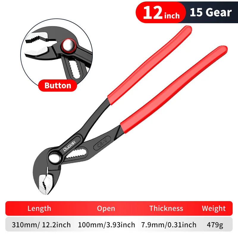 1pc multifunctional water pump tongs, universal wrenches with large openings that can be quickly adjusted, water heating wrenche