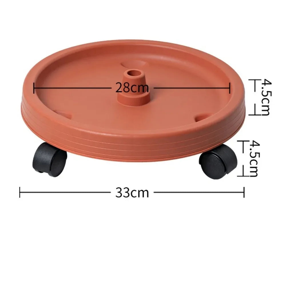New Vertical Tower Stackable FlowerPot Plastic with Movable Casters Flower Pot Multi-layer Strawberry Planter Tower Home Garden